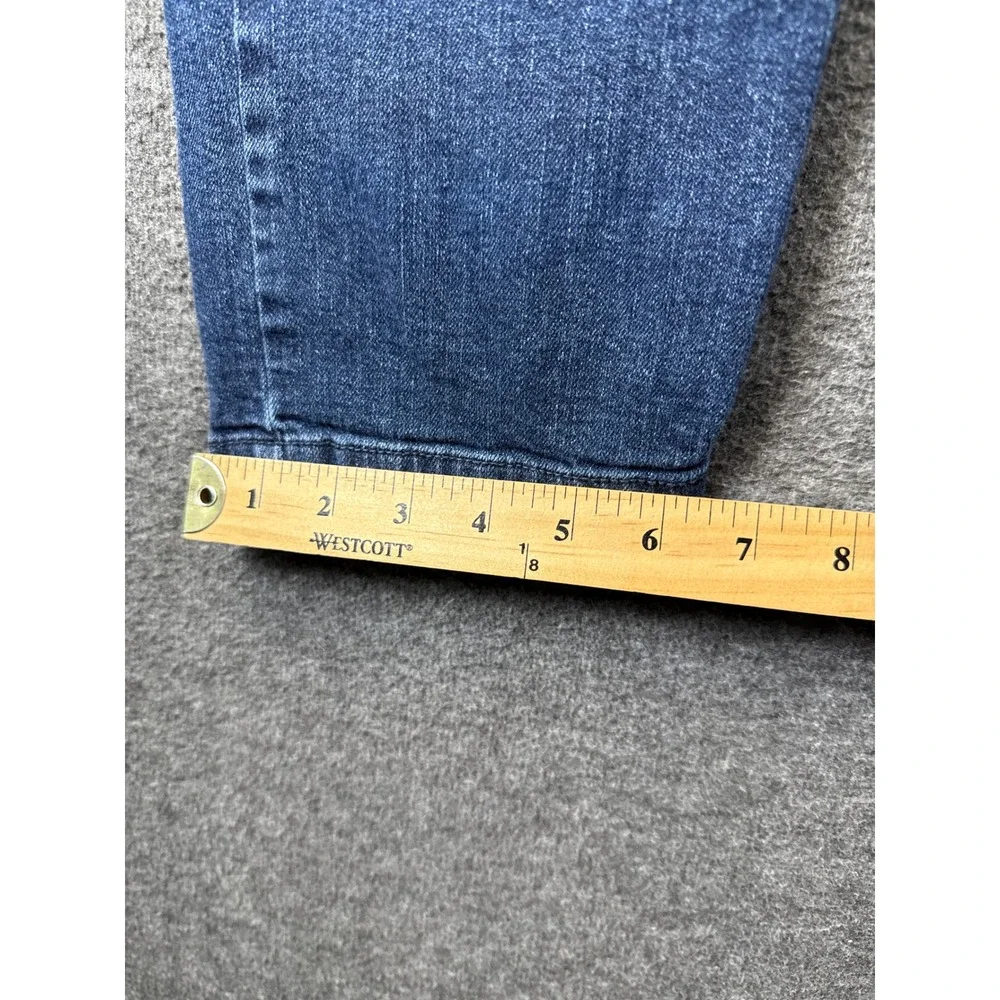 J. Jill Slim Boyfriend Jeans Women 8 Petite Blue Straight Leg Stretch Denim